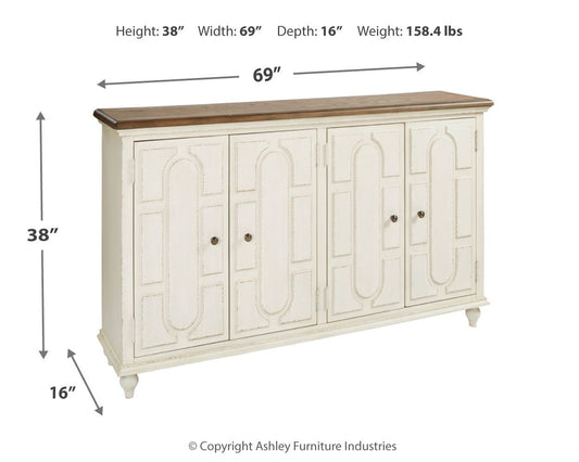 Roranville - Accent Cabinet - Antique White by Ashley – view 2