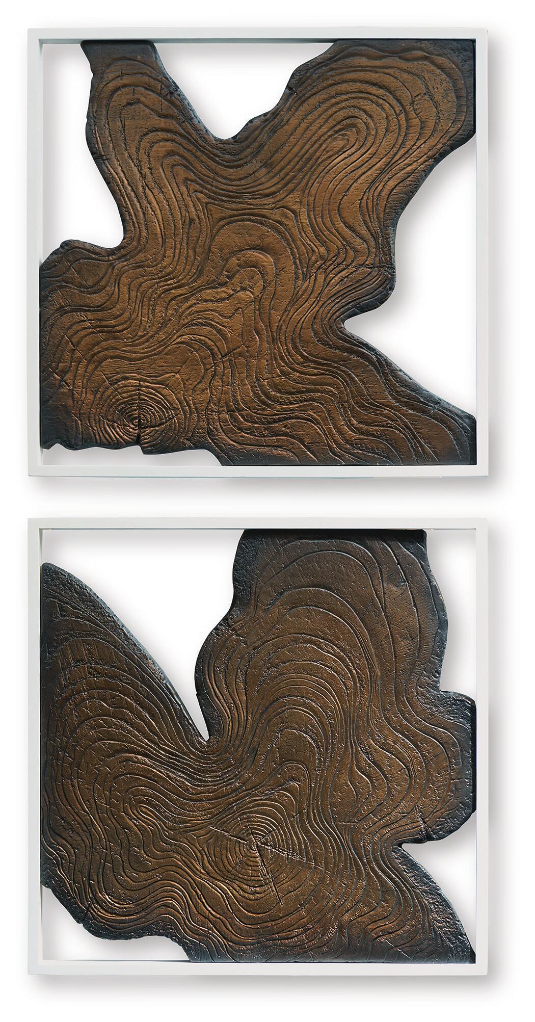 Landley - Wall Decor Set (Set of 2) - Brown / White by Ashley – view 2