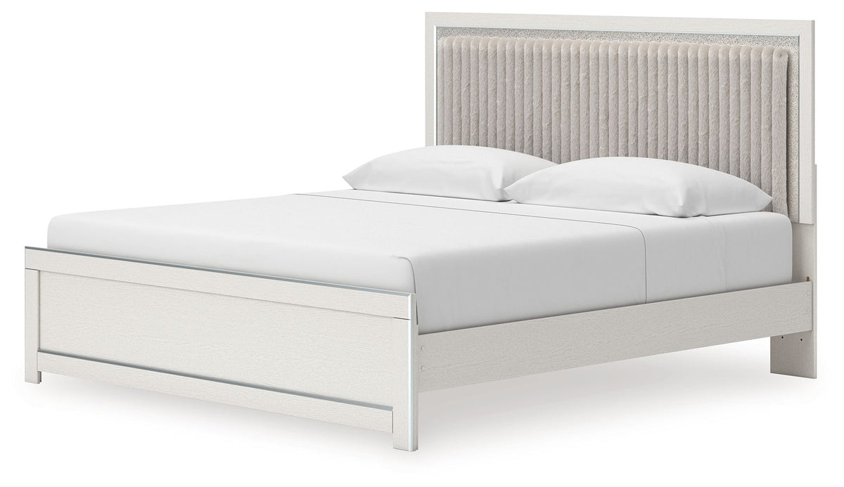 Zuraleus - Upholstered Panel Platform Bed With Roll Slats by Ashley – view 6