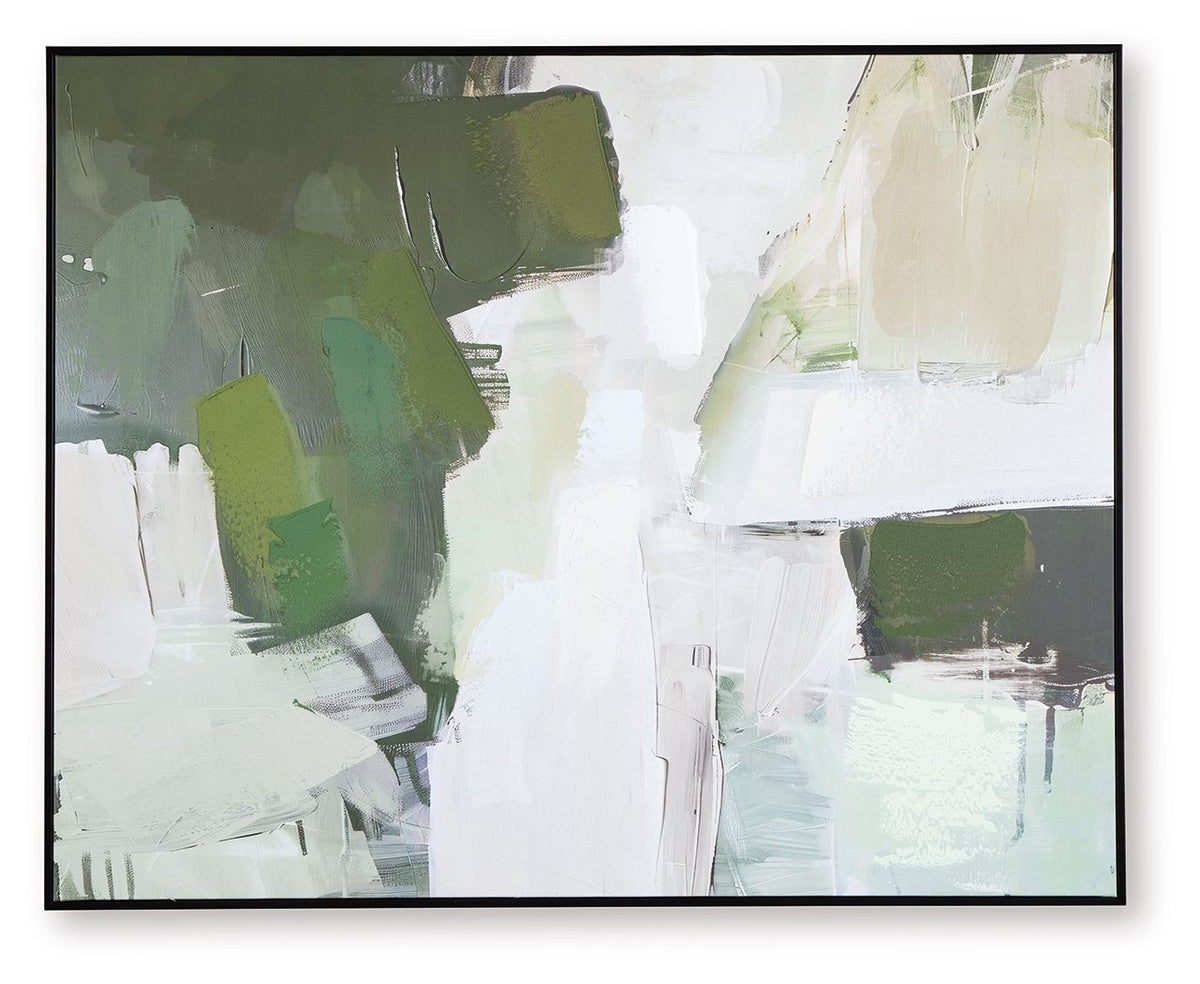 Vinick - Wall Art - Green / Gray / White by Ashley – view 2
