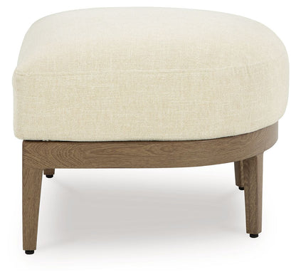 Serene Bay - Ottoman With Cushion - Dark Brown / White by Ashley – view 2