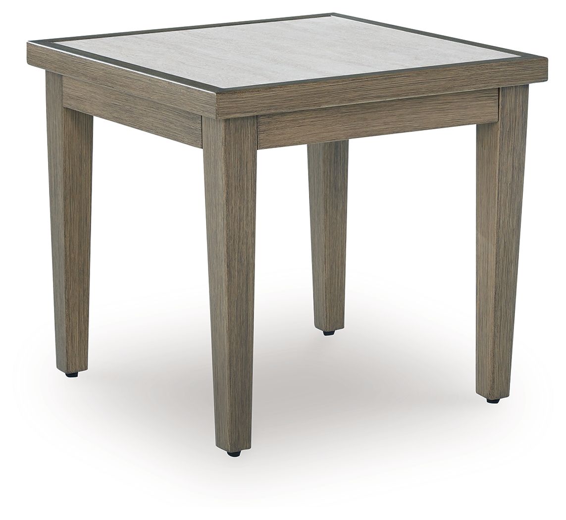 Rainier Ranch - Square End Table - Brown / Beige by Ashley – End Tables