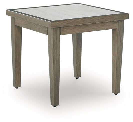 Rainier Ranch - Square End Table - Brown / Beige by Ashley – End Tables