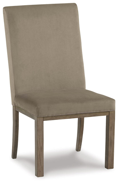 Chrestner - Dining UPH Side Chair (Set of 2) - Gray / Brown by Ashley – view 2