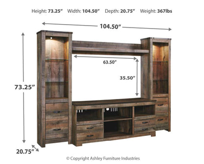 Trinell - Entertainment Center by Ashley – view 6