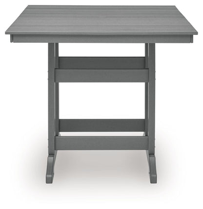 Sanctuary Beach - Square Counter Table With Umbrella Option - Dark Gray by Ashley – view 2