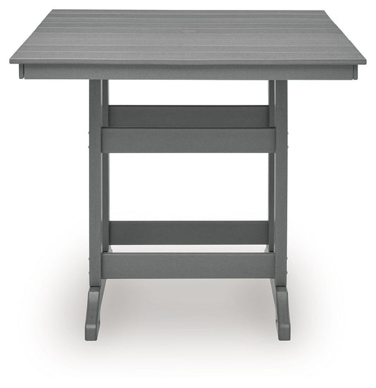 Sanctuary Beach - Square Counter Table With Umbrella Option - Dark Gray by Ashley – view 2