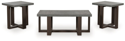 Dynnford - Occasional Table Set (Set of 3) - Gray / Brown by Ashley – view 3