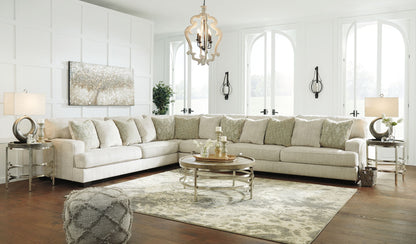 Rawcliffe - Left Arm Facing Sofa 4 Pc Sectional - Parchment by Ashley – view 2