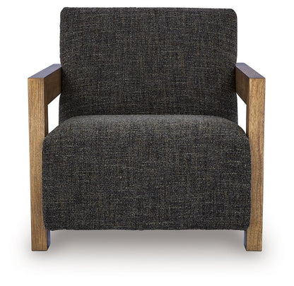 Dorney - Accent Chair - Charcoal / Brown by Ashley – view 2