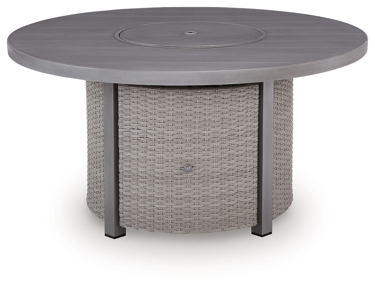 Half Moon Beach - Round Fire Pit Table - Gray by Ashley – view 2