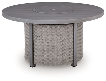 Half Moon Beach - Round Fire Pit Table - Gray by Ashley – view 2