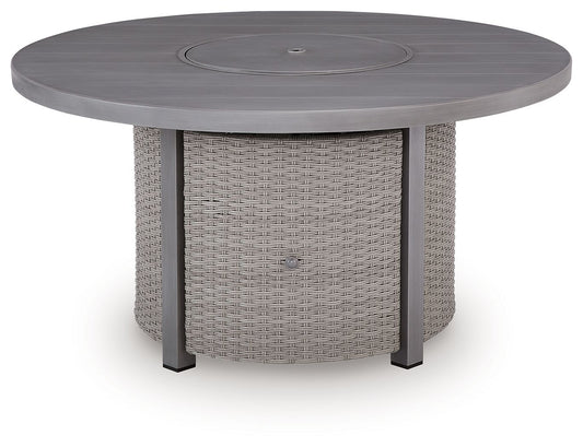 Half Moon Beach - Round Fire Pit Table - Gray by Ashley – view 2