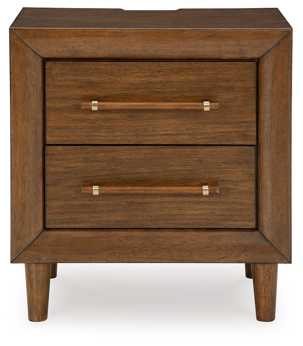 Lyncott - Two Drawer Night Stand - Brown by Ashley – view 2