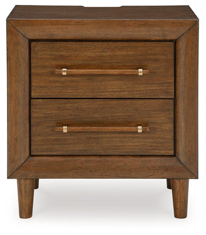 Lyncott - Two Drawer Night Stand - Brown by Ashley – view 2