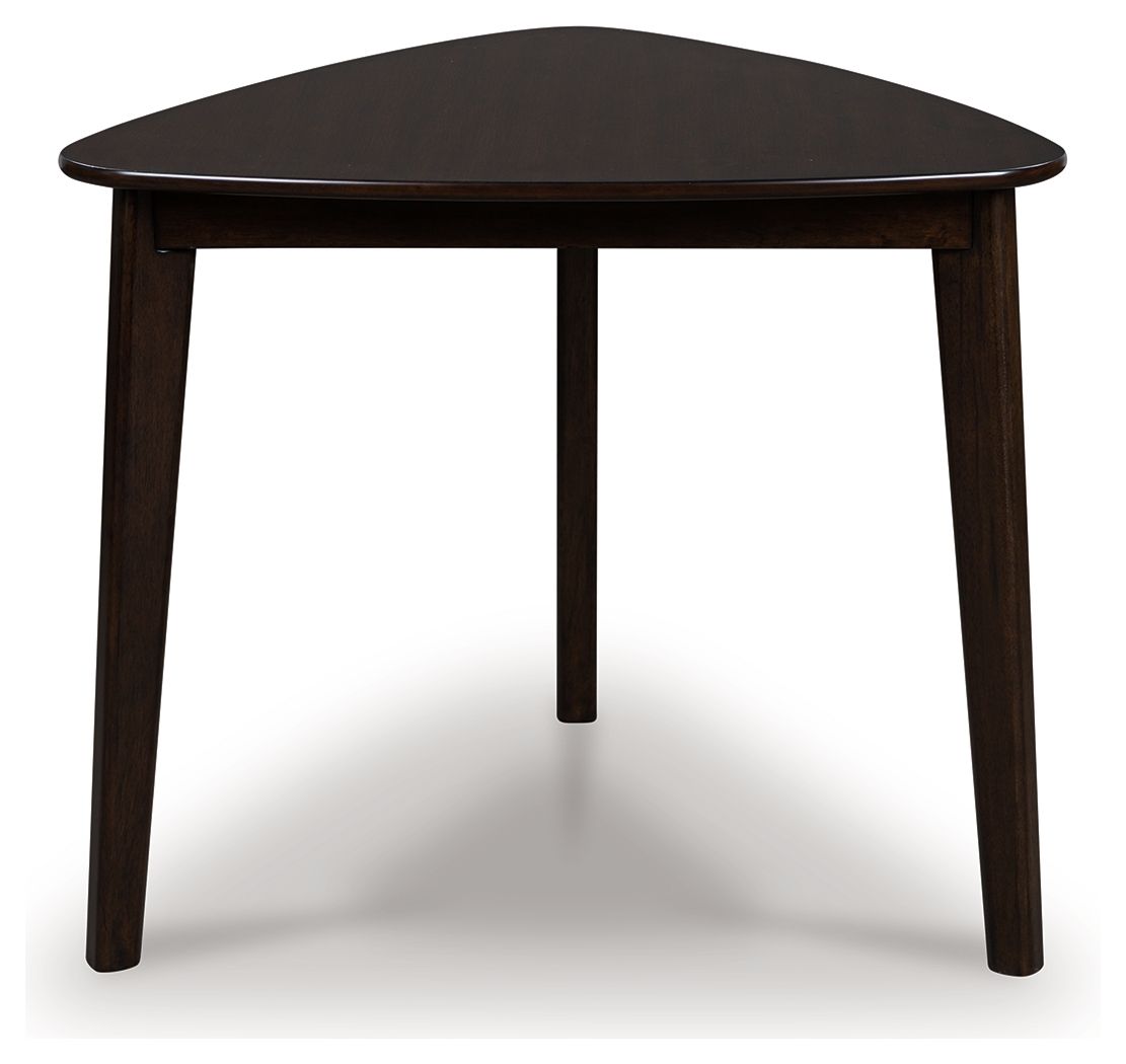 Shorbyn - Triangle Dining Room Table - Merlot by Ashley – view 2