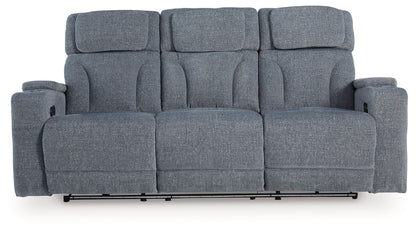 Studio Cave - Power Reclining Sofa - Steel by Ashley – view 2