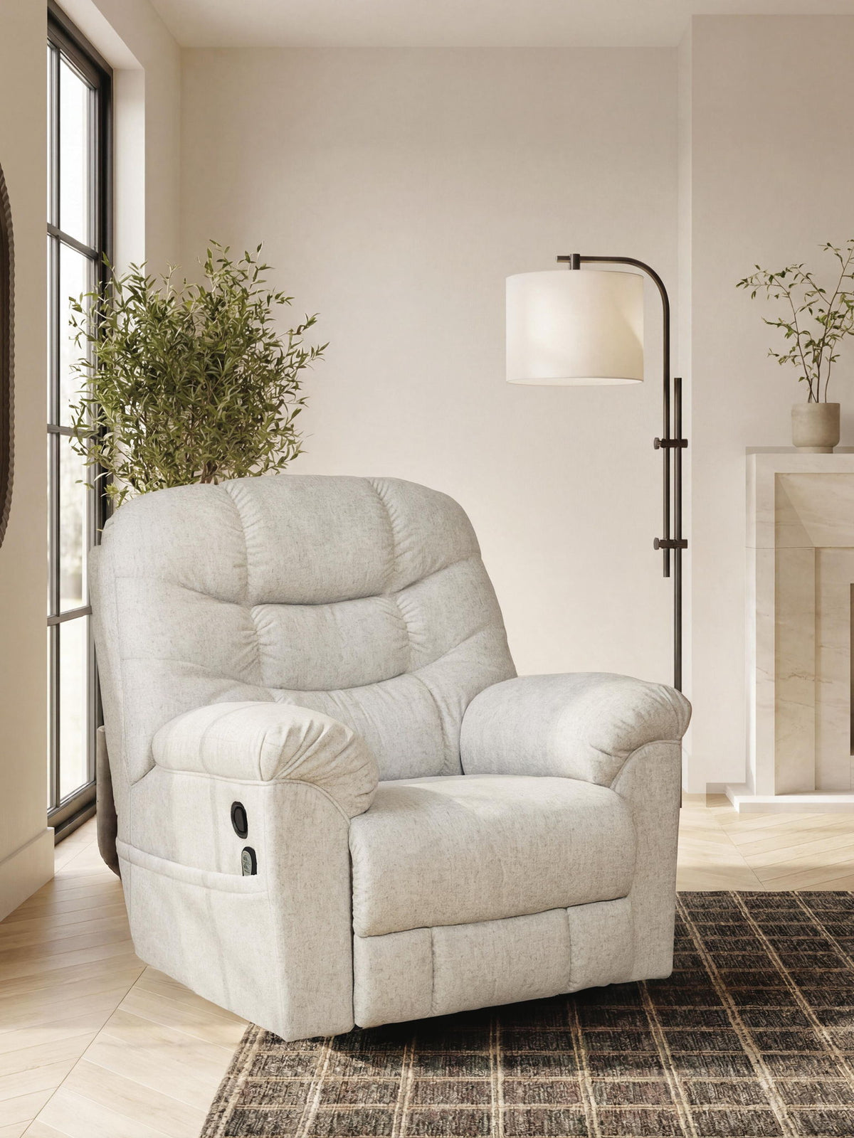 Linenfield - Zero Wall Recliner by Ashley – view 4