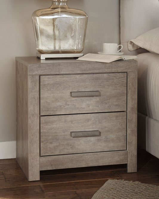 Culverbach - Two Drawer Night Stand - Gray by Ashley – view 2