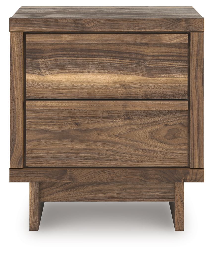Chirason - Two Drawer Night Stand - Brown by Ashley – view 2
