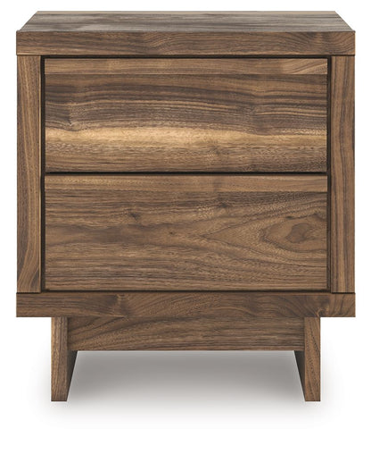Chirason - Two Drawer Night Stand - Brown by Ashley – view 2