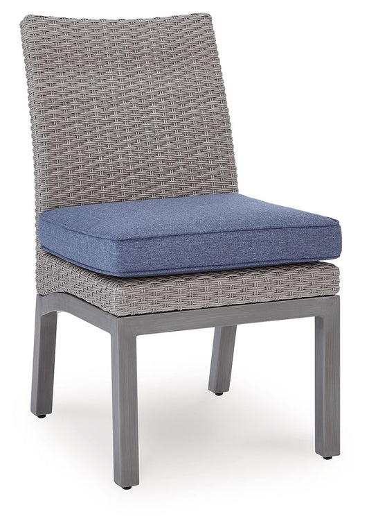 Half Moon Beach - Side Chair With Cushion (Set of 2) - Blue / Gray by Ashley – view 2