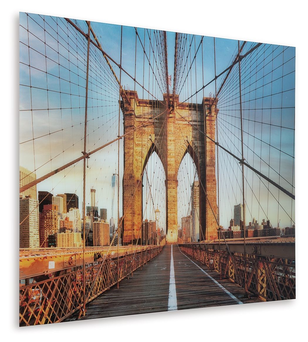 Shayward - Wall Art - Blue / Amber by Ashley – view 3