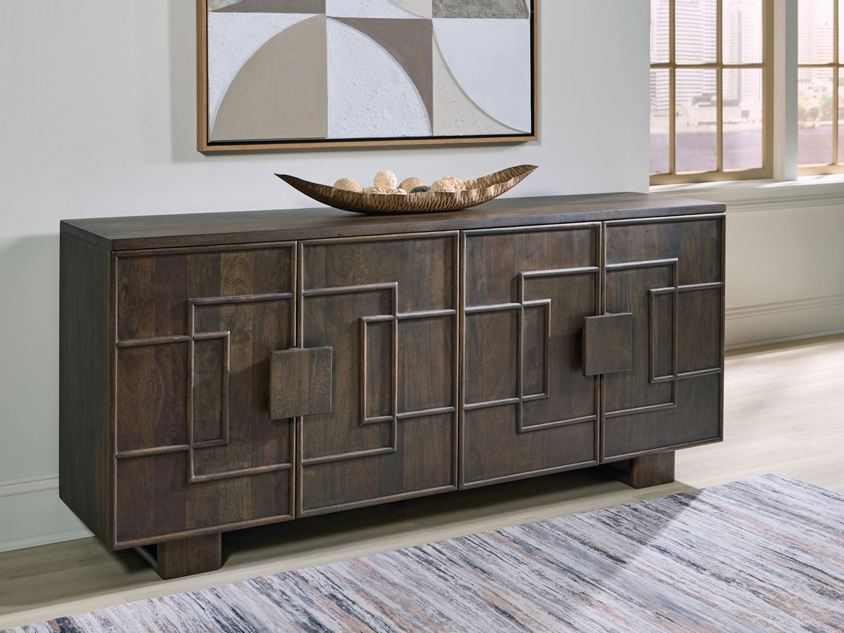 Cato - Accent Cabinet - Dark Brown by Ashley – view 2