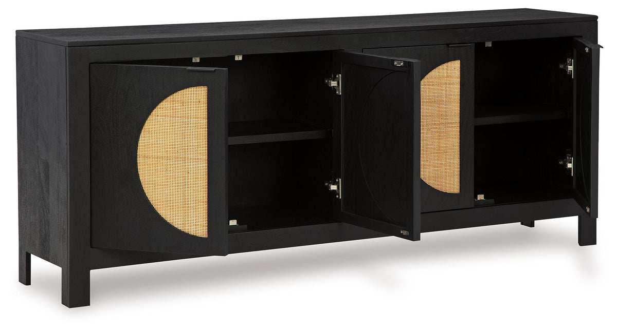 Cliffiings - Accent Cabinet - Black / Natural by Ashley – view 3