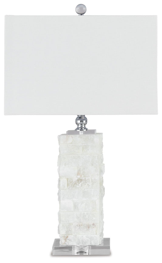 Malise - Alabaster Table Lamp  - White by Ashley – Table Lamps