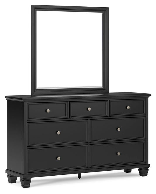 Lanolee - Dresser And Mirror - Black by Ashley – Dresser & Mirror