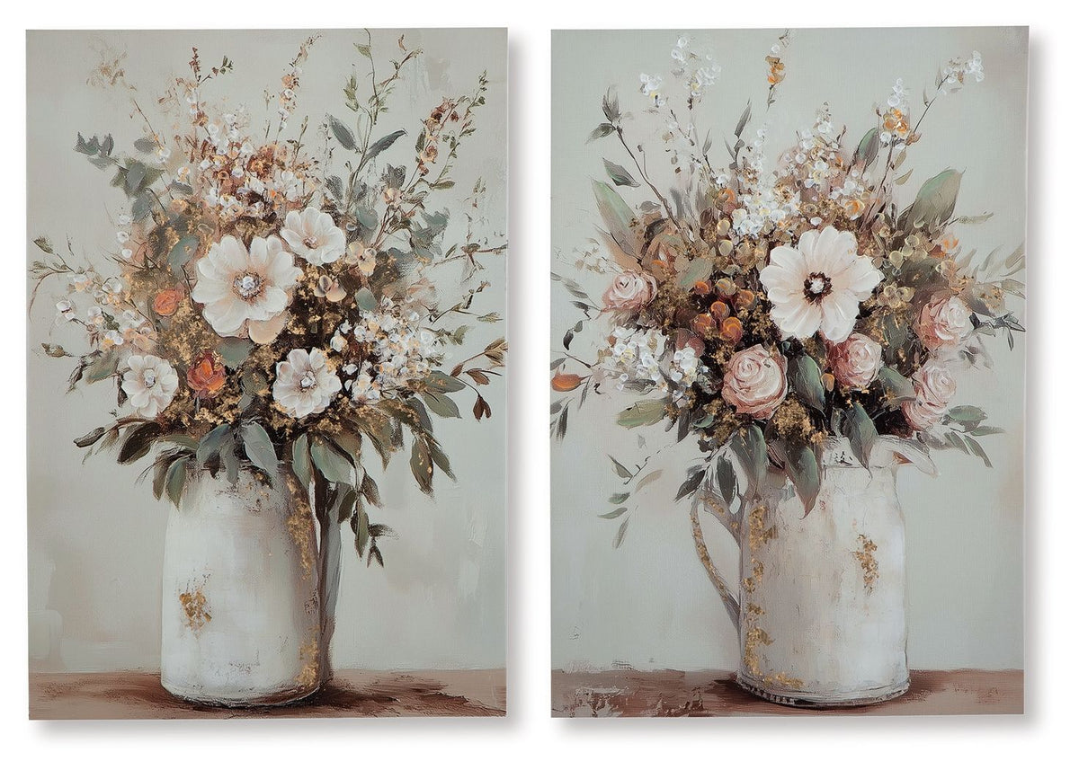 Faisaldon - Wall Art Set (Set of 2) - Multi by Ashley – Canvas Art Sets
