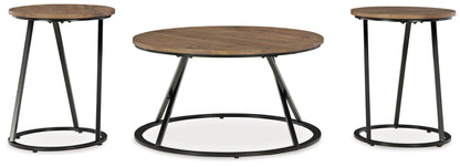 Cassbryn - Occasional Table Set (Set of 3) - Brown / Black by Ashley – view 2