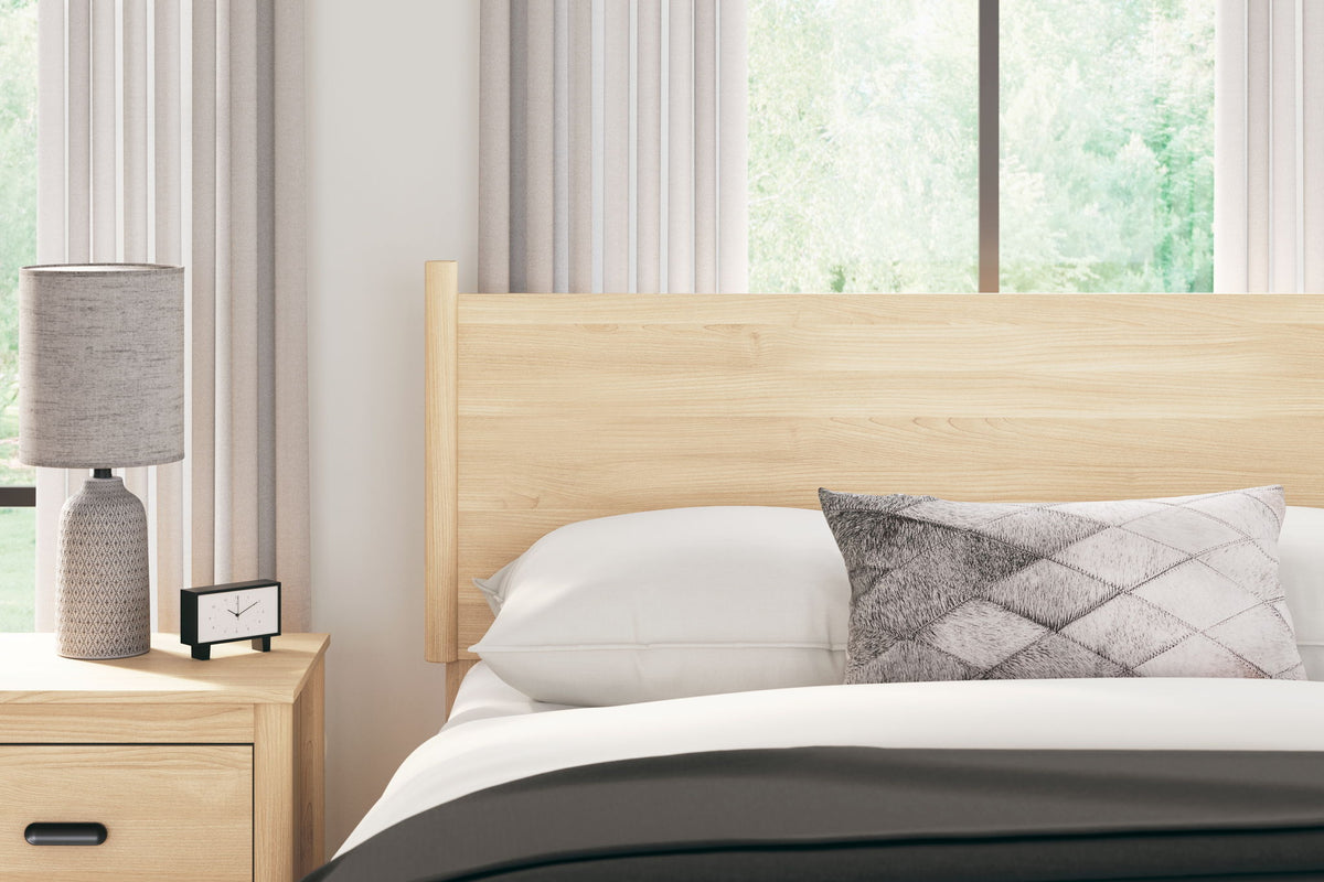 Cabinella - Full Panel Headboard - Tan by Ashley – view 2