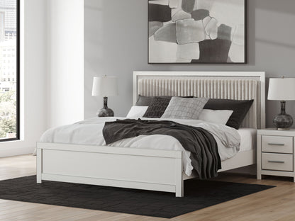 Zuraleus - Upholstered Panel Platform Bed With Roll Slats by Ashley – view 7