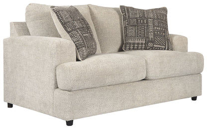 Soletren - Loveseat - Stone by Ashley – Stationary Loveseats