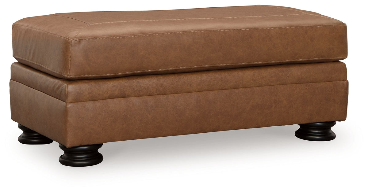 Carianna - Ottoman - Caramel by Ashley – Upholstered Ottomans