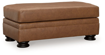 Carianna - Ottoman - Caramel by Ashley – Upholstered Ottomans