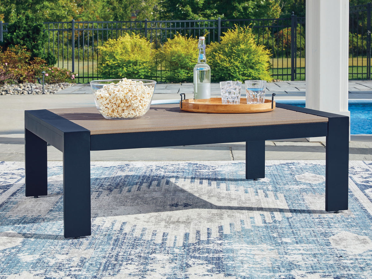 East Beach - Blue - Rectangular Cocktail Table by Ashley – view 4