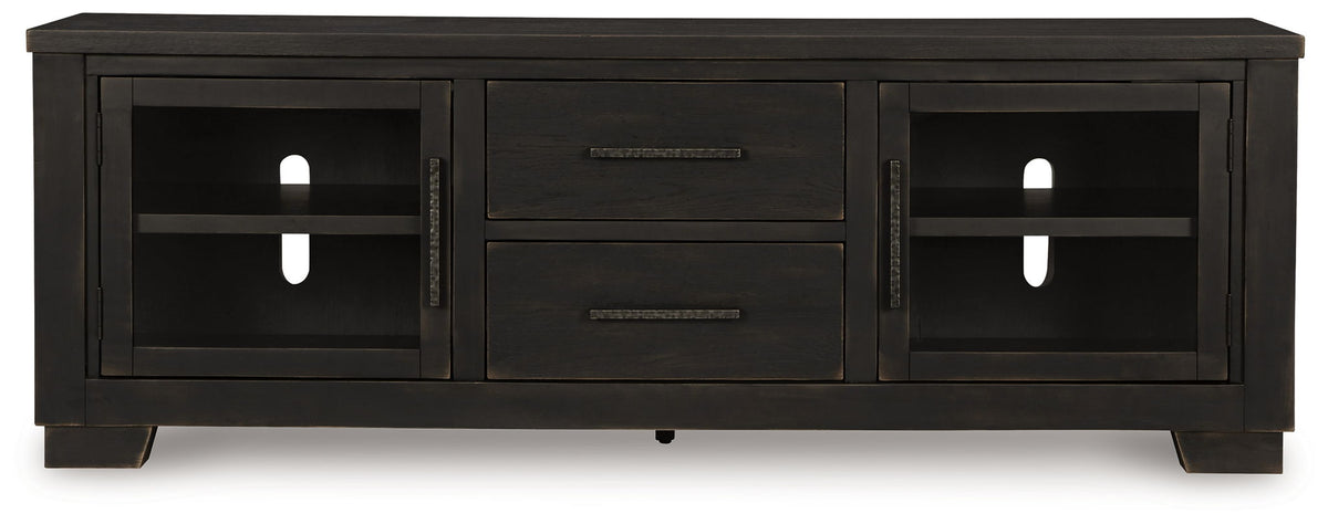 Galliden - Extra Large TV Stand - Black by Ashley – view 2