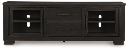 Galliden - Extra Large TV Stand - Black by Ashley – view 2
