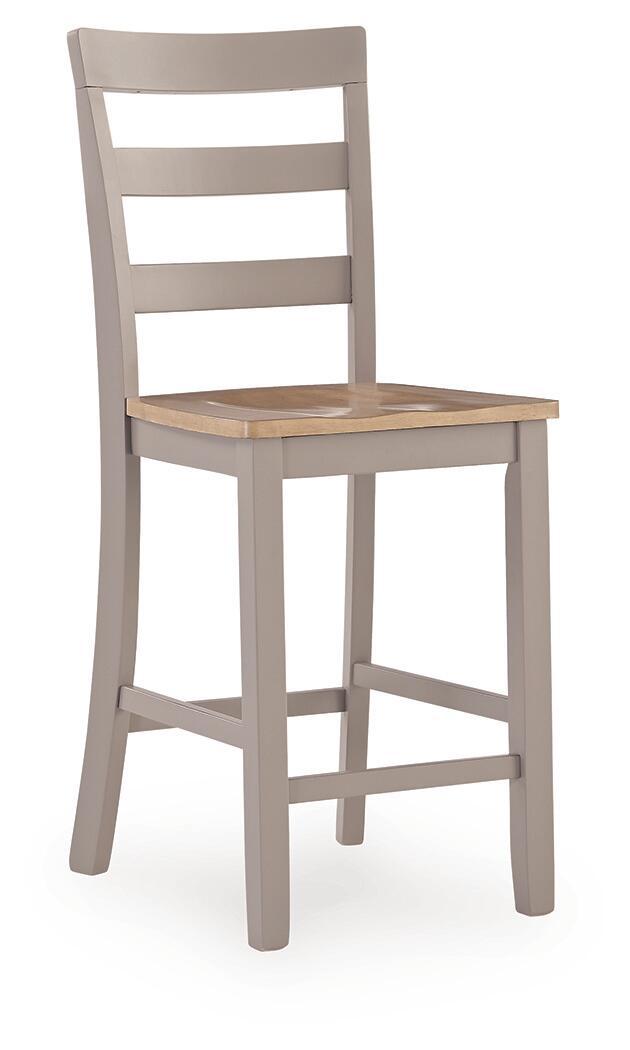 Harperfeld - Barstool (Set of 2) - Natural / Gray by Ashley – view 3