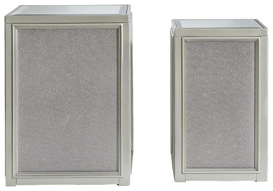 Traleena - Nesting End Tables (Set of 2) - Silver Finish by Ashley – view 2