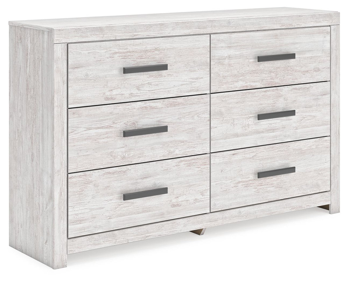 Cayboni - Six Drawer Dresser - Whitewash by Ashley – Dressers