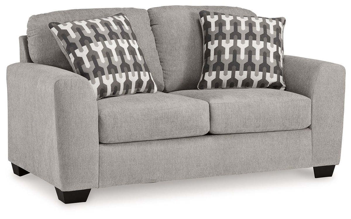 Avenal Park - Loveseat - Flannel by Ashley – Stationary Loveseats