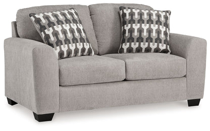 Avenal Park - Loveseat - Flannel by Ashley – Stationary Loveseats