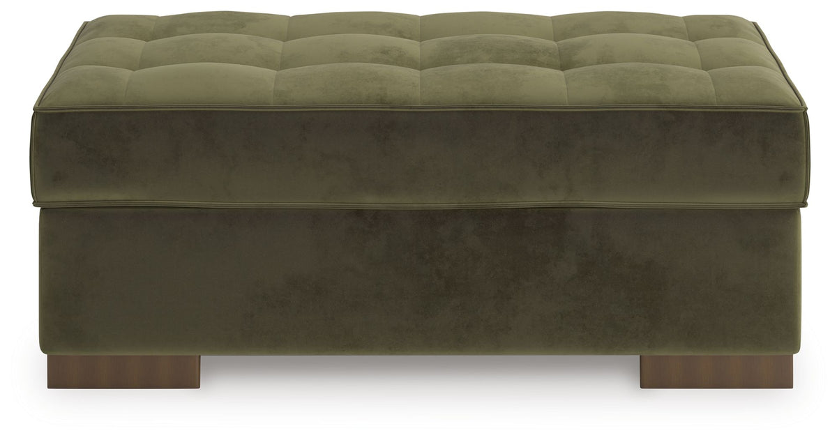 Caspian-Town - Oversized Accent Ottoman - Olive by Ashley – view 2