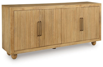 Niam - Accent Cabinet - Light Antique Beige by Ashley – Accent Cabinets