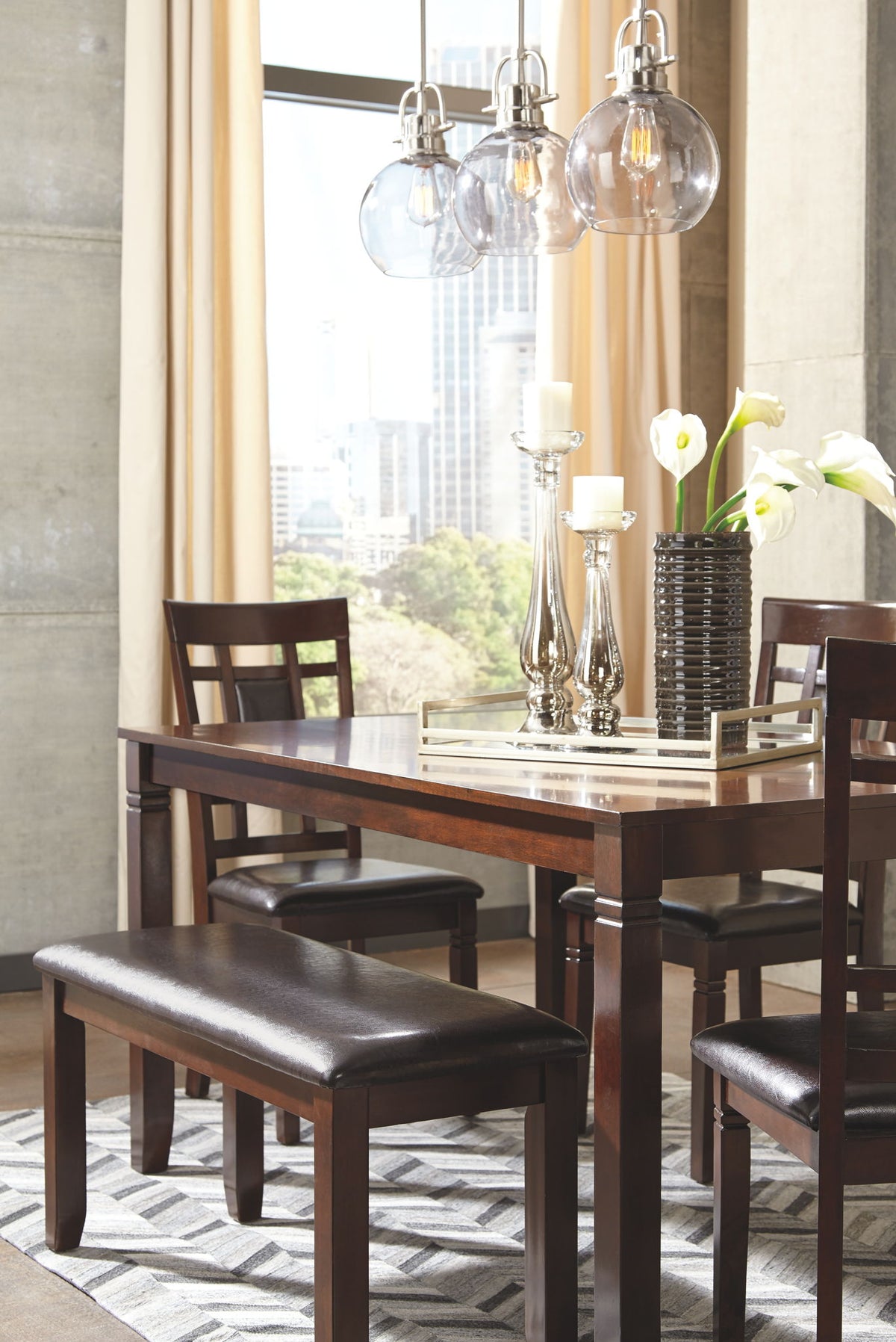 Bennox - Dining Room Table Set (Set of 6) - Brown by Ashley – view 3