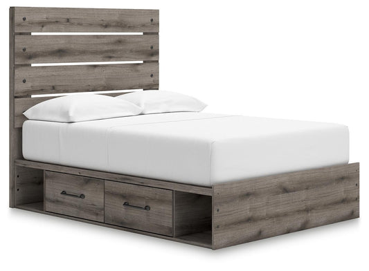 Graystorm - Panel Bed With Storage by Ashley – Storage Beds